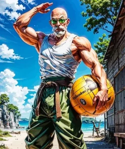 Buff Master Roshi Diamond Painting