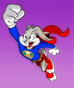 Bugs Bunny As Superman Diamond Painting