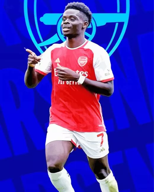 bukayo saka arsenal Diamond Dotz Bukayo Saka Arsenal Diamond Painting