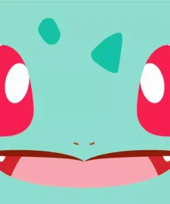 Bulbasaur Face Diamond Painting