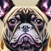 Bulldog Face Diamond Painting
