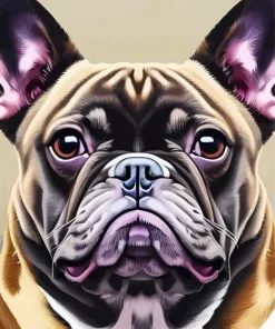 Bulldog Face Diamond Painting