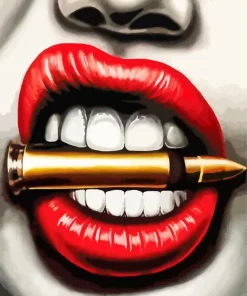 Bullet Lips Diamond Painting