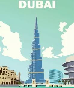 Burj Khalifa Poster Diamond Painting