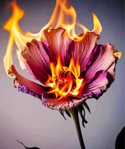 Burning Flower Diamond Painting