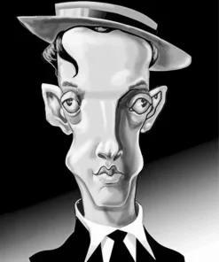Buster Keaton Caricature Diamond Painting