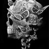 Butterflies And Skull Diamond Painting