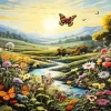 Butterflies Landscape Diamond Painting