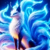 Cool Nine Tailed Fox Diamond Painting