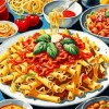 Cool Pasta Italy Art Diamond Painting