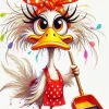 Crazy Funny Bird Art Diamond Painting