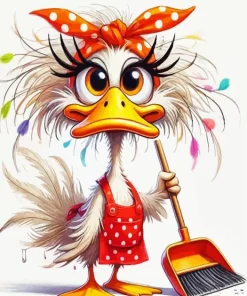 Crazy Funny Bird Art Diamond Painting