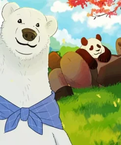 Cute Shirokuma Cafe Diamond Painting