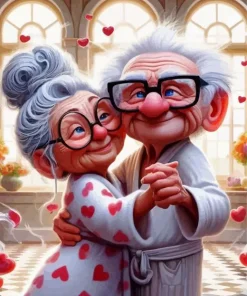 Cute Funny Couple Diamond Painting