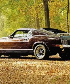 Dark Brown Ford Mustang 66 Diamond Painting