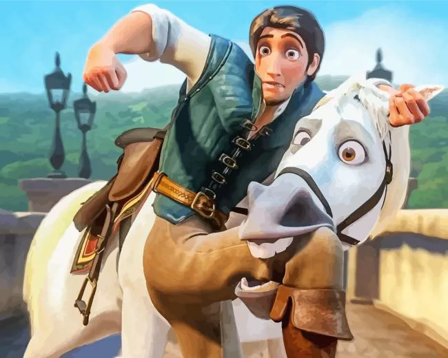 flynn rider horse art Diamond Paintings Flynn Rider Horse Art Diamond Painting
