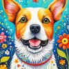 Folk Art Dog Diamond Painting