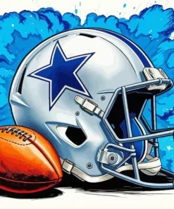 Football Helmet Art Diamond Painting