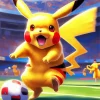 Football Pikachu Art Diamond Painting