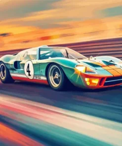 Ford Race Car Gt40 Diamond Painting