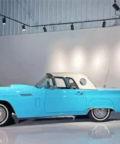 Ford Thunderbird Light Blue Diamond Painting