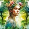 Forest Girl Art Diamond Painting