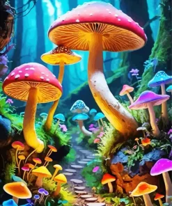 Forest Trippy Art Diamond Painting