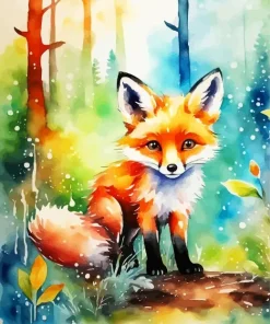 Fox Baby Art Diamond Painting