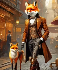 Fox Gentleman Art Diamond Painting