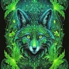 Fox Green Art Diamond Painting