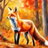 Fox In Autumn Diamond Painting