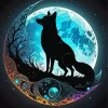 Fox Silhouette Art Diamond Painting