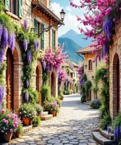 French Lavender Art Diamond Painting