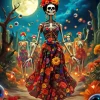 Frida Kahlo Skeleton Art Diamond Painting