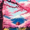 Fuji Cherry Art Diamond Painting