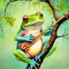 Funky Frog Art Diamond Painting