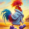 Funny Chicken Art Diamond Painting