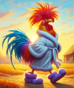 Funny Chicken Art Diamond Painting