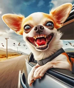 Funny Dog Animal Diamond Painting