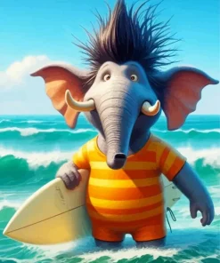 Funny Elephant Diamond Painting