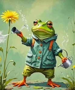 Funny Frog Diamond Painting