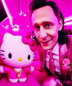 Funny Loki And Hello Kitty Art Diamond Painting