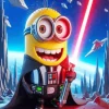 Funny Minion Star Wars Diamond Painting
