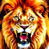 Furious Lion Art Diamond Painting