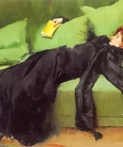 Joven Decadente By Ramon Casas Diamond Painting