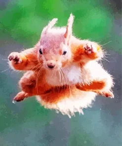 Jumping Squirrel Diamond Painting