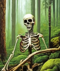 Jungle Skeleton Diamond Painting