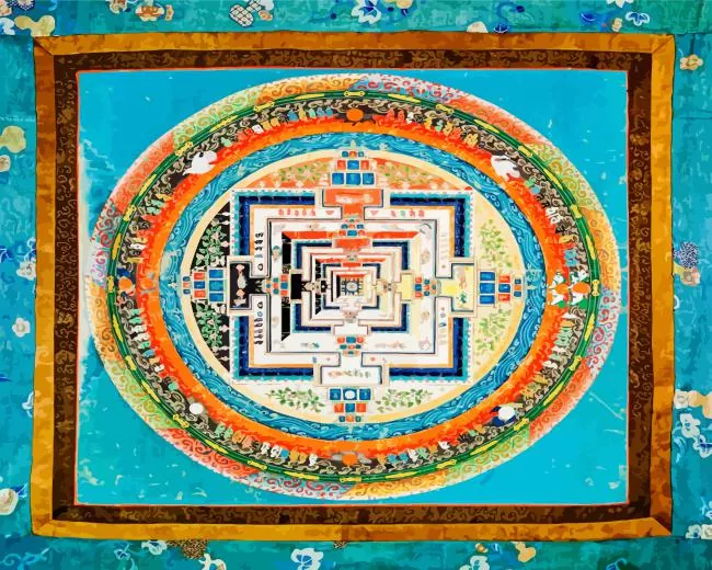 kalachakra mandala Diamond Paints Kalachakra Mandala Diamond Painting