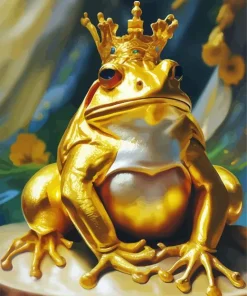 King Frog Diamond Painting