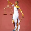 Lady Justice With Sword Statue Diamond Painting